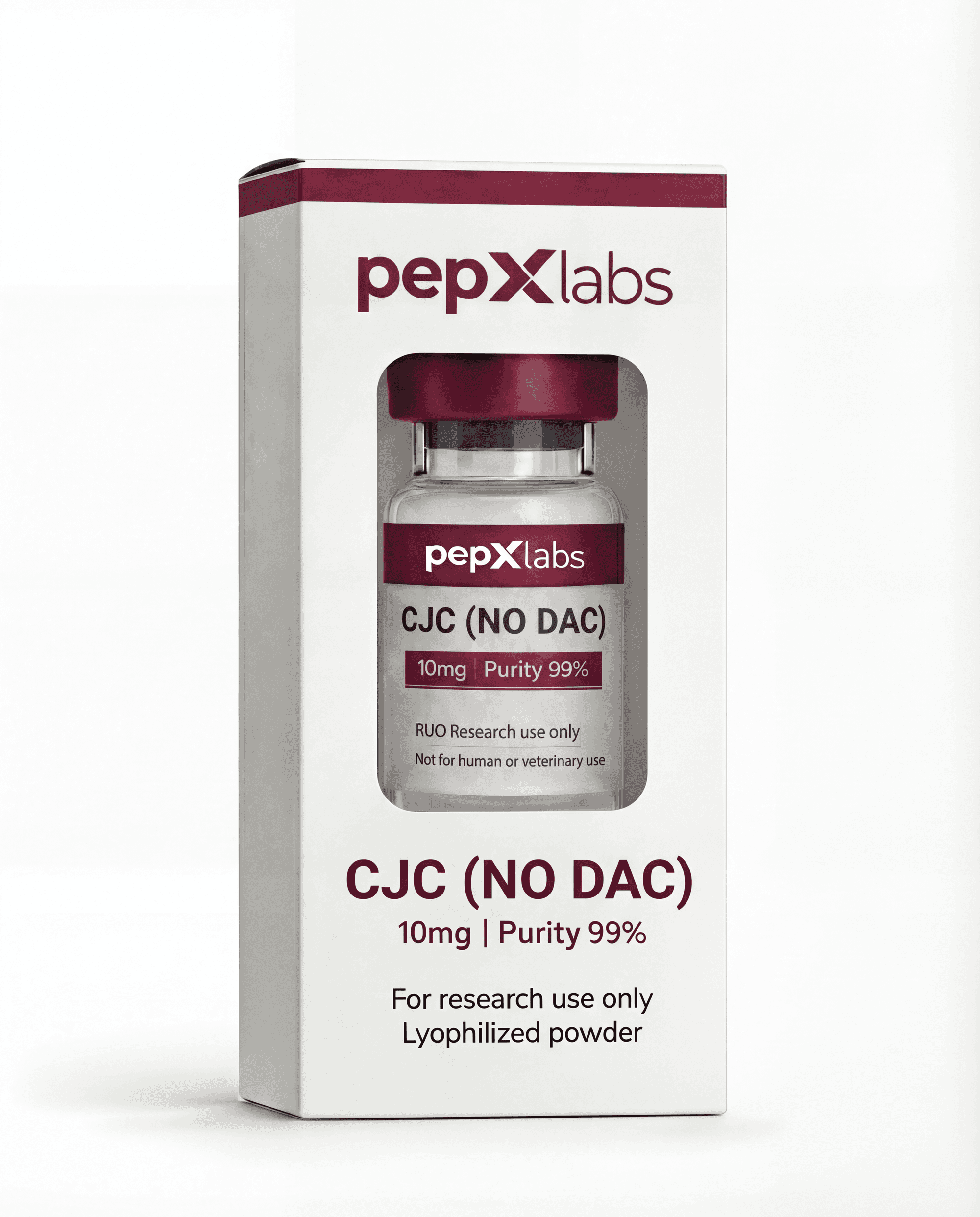 CJC-1295 (no DAC) research peptide vial