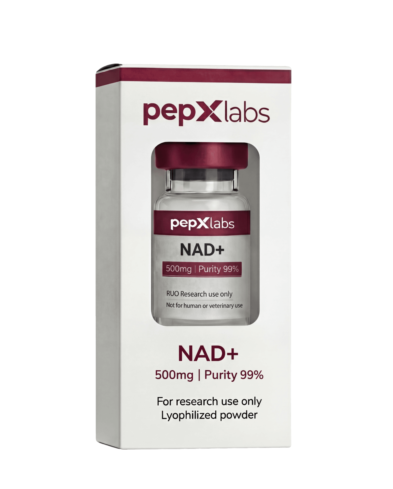 NAD+ research compound vial